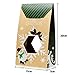 Cookie Bags For Gift Giving - Set of 12 Christmas Treat Boxes - Food Bags For Gifts - 2 Unique Decorative Treat Bags - Easy Assemble Cookie Containers - Premium Candy Boxes Packaging