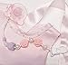 Silicone Pacifier Clip Girl with Teething Pain Relief Beads, 2 BPA Free Teething Toy Set, Best Unique Gifts for Baby Shower, Universal Holder for Binky, WubbaNub, NUK, Avent Soothie and MAM Pacifiers
