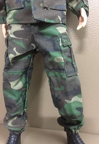 Green Soldier Uniforms Set for 12" Male Military Action Figure Body Army Uniform Outfit - Thumbnail 7