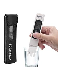 FrideMok TDS   Medidor de agua digital, medidor de temperatura 3 en 1 TDS EC 0 9999 ppm, ideal para agua potable, acuarios y más