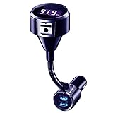 Mpow Bluetooth Receiver,with Dual USB Car Charger & Ground Loop Noise Isolator for Car Audio System