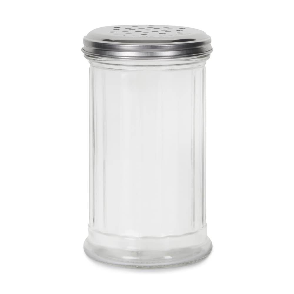 Apollo Glass Flour Shaker 15x8cm, Multi-Colour, 8x15x8