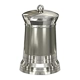 nu steel Lighthouse Matte Shiny Cotton Swab/Cotton Container