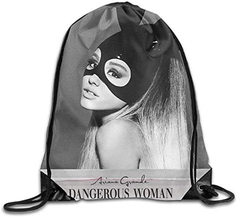 DHNKW Ariana Grande Dangerous Drawstring Backpack Sackpack Bag