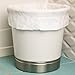 Plasticplace 4 - 6 Gallon White Drawstring Bags, 100% Prime Material, 17x20, 0.7 Mil, 200/Case