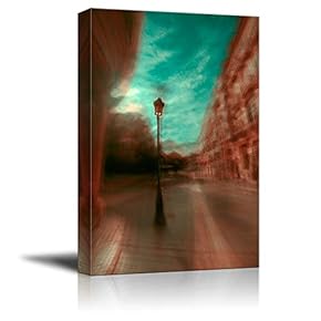 Canvas Wall Art - Green Sky - Modern Home Art Stretched and Framed Ready to Hang - 12x18 inches