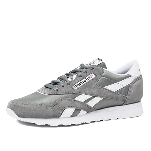 Reebok Classic Nylon Mens Sneakers Tennis Shoes, Pure Grey5/Footwear White/Foot…