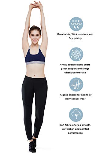 image for HISKYWIN Womens Thermal Fleece Lined Cycling Tights Winter Running Pan