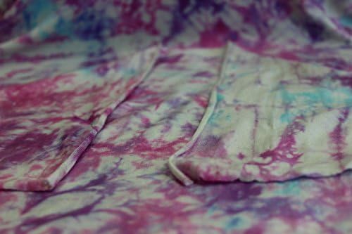 Pink Blue and Purple Tie Dye Spandex Fabric 4 Way Stretch 58" Width - Sold by the Yard