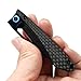 Cool Hand 3'' Super Light Folding Pocket Knife, Liner Lock, 2'' Black Ceramic Blade with Carbon Fiber Scale