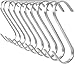 Pro Chef Kitchen Tools Flat Hanging Hooks - Pot Racks S Hook 10 Pack Set - Hang Display Jewelry - Metal Utility Hooks for Outdoor Storage Organization - Butcher Meat Hangers for Bacon Sausage Smokers