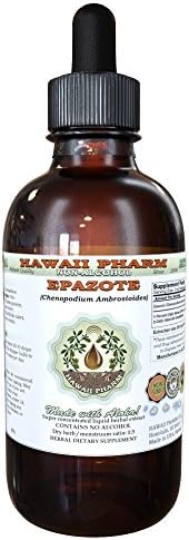 Epazote Alcohol-Free Liquid Extract, Epazote (Chenopodium Ambrosioides) Dried Herb Glycerite Hawaii Pharm Natural Herbal Supplement 4 oz