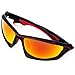 Shieldo Polarized Sports Sunglasses For Men And Women Cycling Driving Mountain Sport Eyeglasses, Mirrored Fashion Shades Eyewear Unbreakable Frame Glasses SLT002