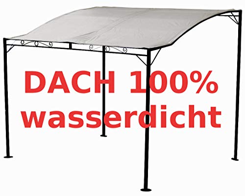ALEOS. AS-S Wand Anbau Pavillon Terassenüberdachung 3x2,5 Meter Dach 100% wasserdicht UV30+