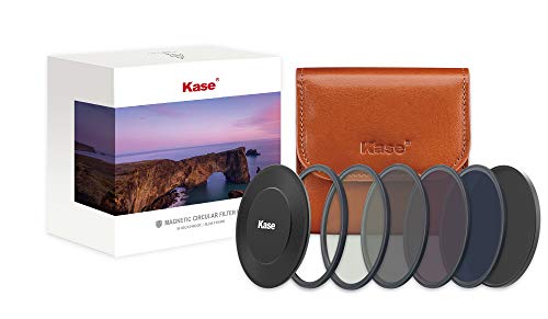 Kase Wolverine 95 mm Pro ND Stack Cap Kit magnetisch stoßfest gehärtetes optisches Glas Filter inkl. magnetischem CPL ND8 ND64 ND1000 Objektivdeckel & Etui 95