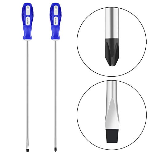 Nxtop 12inch long Screwdriver Tip Cross Head Flat Head NO.2