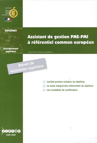 Assistant de gestion PME-PMI à référentiel commun européen