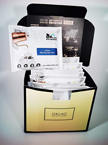 OKLAO Blue Mountain Flavor Drip Coffee Bag Kaffee 10 Stk. in Geschenkverpackung (10)
