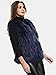 Anna&Chris Womens Soft Sleeveless Faux Fur Vest Gradient Waistcoat Jacket