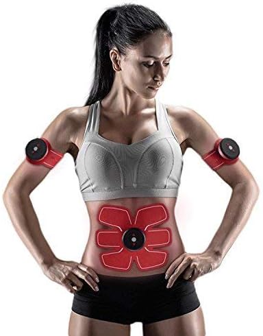 Chuangma Abs Trainer EMS Abdominal Muscle Stimulator Muscle Toning Belts Home Workout Fitness Device for Women