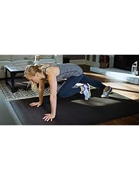 Square36 Large Exercise Mat 6Ft x 5Ft (72"x60"). Perfect for Cardio, Kickboxing, MMA, HIIT & TAM. This Multipurpose Workout Mat is for Use with or Without Shoes Fitness Mat.