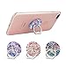 Bonoma Finger Ring Stand, 3-Pack 360 Degree Rotating Universal Cell Phone Holder Bracket Stand Mount Grip Compatible Smartphones and Tablet - Mermaid Fish Scale