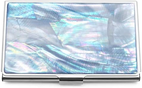 MADDesign Mother of Pearl Business Card Case Holder Mini Wallet Digital Fracta