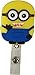 Cartoon Retractable Badge Reel - Holder for ID and Name Tag with Belt Clip, Great Gift for Nurse and Medical Workers, Cute ID Holders for Nursing School Student, RN, or CNA (Minion)