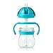 OXO Tot Transitions Straw Cup with Removable Handles, Aqua, 6 Ounce