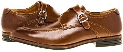 Quentin Ashford Mens Oxford – Reverse Double Monk Straps, Split Moc Toe