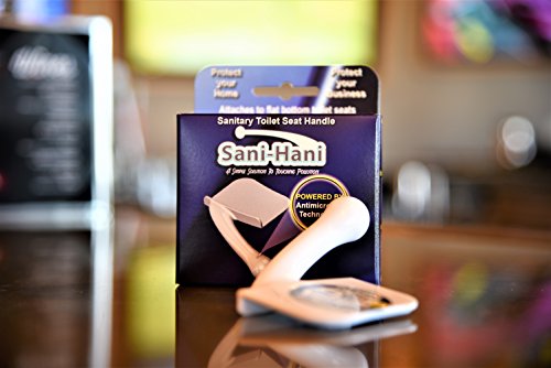 Sani-Hani Antimicrobial Toilet Seat Lifter/Handle - Best on the Market, Great for Kids & Adults - Built to Last, Be HEALTHY & SANITARY - Stop spreading germs!