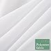 Aimjerry White Fabric Shower Curtain 71 by 71 Inch Cleaning Waterproof Polyester Bathroom Curtain