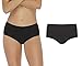 Women’s Period Panties – Soft & Silky Bamboo Briefs – Menstrual Sanitary Underwear – Postpartum Extra Protection (1, X-Large (Black))