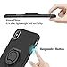 Besiva for iPhone X Case, Ultra Thin & Light Soft Slim Cover Case with 360° Swivel Ring Kickstand Shock Absorption Anti-Scratch Flexible Durable Full Protective for Apple iPhone X