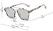 GAMT Square Mirrored Aviator Sunglasses Fashion Colored Frame Silver
