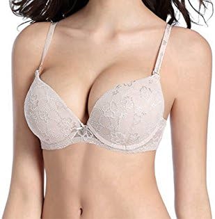 HEARTOP Women Lace Bras Top Brief Sexy Brassiere Light Pink Lingerie Underwear Floral Embroidery Bra Clothing Brand New 8433