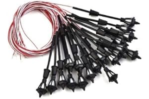 20PACK HO/OO Scale LED Street Light Model Train Railroad Station Yard Lamp Post