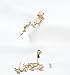 CIShop Pink Rose Zircon Ear cuff Earrings stud Punk Style Ear Wrap(Left ear)