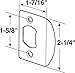 Prime-Line E 2456 Satin Nickel, Dead Latch Door Strike (Single Pack)
