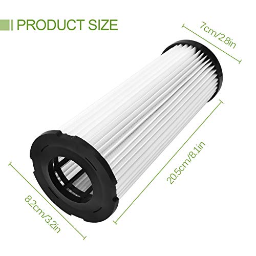 KEEPOW 3 Pack F1 Replacement HEPA Filter for Dirt Devil Featherlite Upright Vacuum, Parts