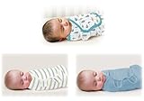 Summer Infant SwaddleMe Adjustable Infant Wrap, Superstar, Large, 3 Count