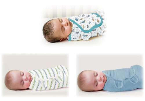 Summer Infant SwaddleMe Adjustable Infant Wrap, Superstar, Large, 3 Count