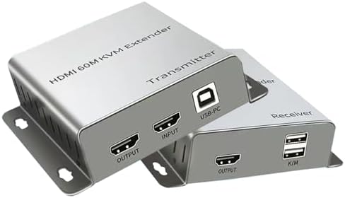 Kit Estensione KVM HDMI USB 1080P BolAAzuL – Trasmissione Fino A 50 M Su Cavo LAN, Con Loop Out E Alimentazione POC