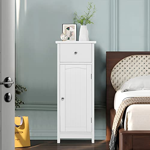 Iwell Bathroom Storage with Drawer and Storage Shelf