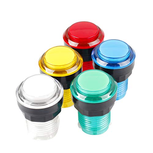 EG STARTS 10x New 12V LED lit Arcade Push Buttons with Micro Switch for Jamma Mame Games Parts Multi - //coolthings.us