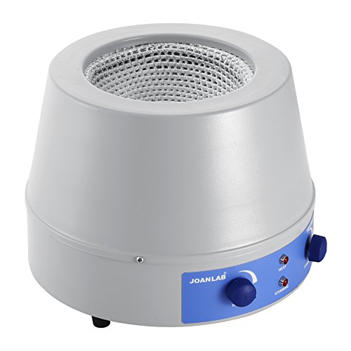 Happybuy Magnetic Stirrer 500ml 0~1400 RPM Stirring Heating Mantle 250W Magnetic Stirrer Heating Mantle Max. Temperature 380â„ƒ for Liquid Heating and Stirring
