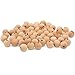 Large Wooden Beads for Crafts - Pack of 50 19mm 3/4 x 3/16 Inch Hole Large Wood Beads for Crafts withHoles for DIY | Round Wooden Balls for Crafts | Wood Beads for Jewelry Making | Woodpeckers