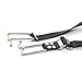 MyCHIC Men Women PU Leather Collar Strap with Metal Hook for Opening Mouth