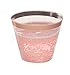 Rose Gold Plastic Cups | 5 oz. 100 Pack | Hard Clear Plastic Cups | Disposable Party Cups | Fancy Wedding Tumblers | Nice Rose Gold Rim Plastic Cups | Elegant Decoration Cups | Plastic Tumblers Bulk