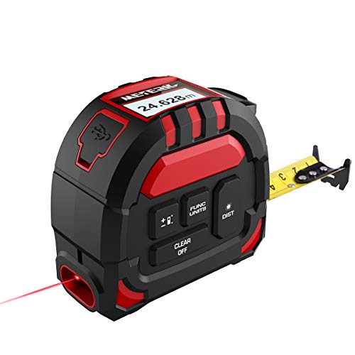 Meterk Laser Tape Measure 2 in 1, Laser Measure 131.2Ft/40M, Measuring
